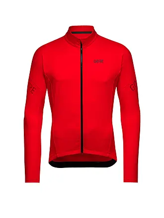 GOREWEAR | Herren Radtrikot C3 Thermo FZ | rot